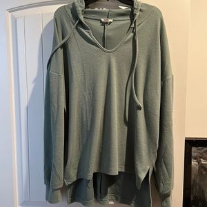Long sleeve shirt with hood